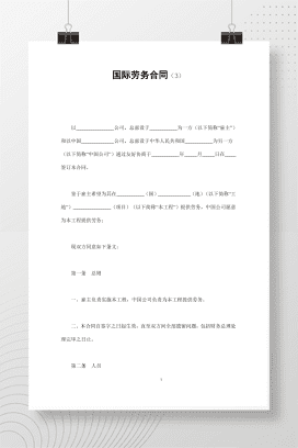 国际劳务合同(3)